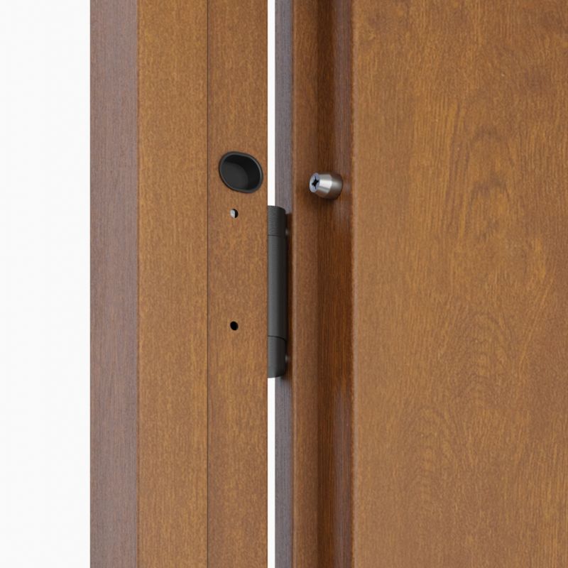 Yderdør O.K. Doors Temida Black P55 80 højre gylden eg