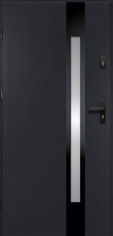Yderdør O.K. Doors Temida Black P55 90 venstre antracit