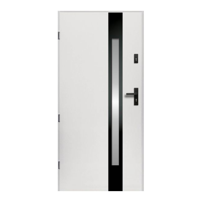 Yderdør O.K. Doors Temida Black P55 90 venstre hvid
