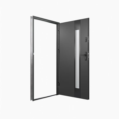 Yderdør O.K. Doors Temida Black P55 90 højrehængt antracit