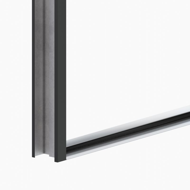 Yderdør O.K. Doors Temida Black P55 90 højrehængt antracit