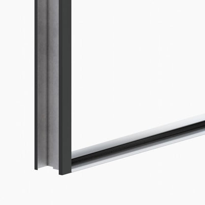 Yderdør O.K. Doors Temida Black P55 90 højrehængt antracit