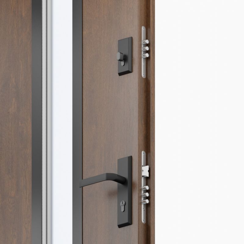 Yderdør O.K. Doors Temida Black P55 90 højre mørk valnød