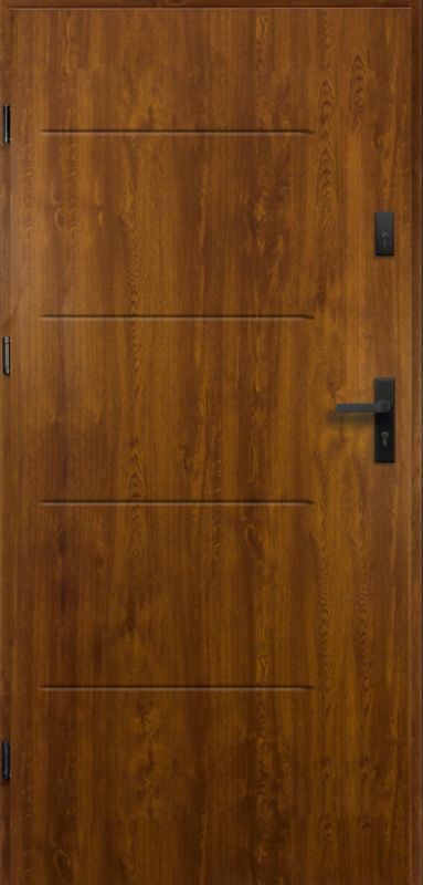 Ståldør Tytan 80 Venstre Egetræ 2045x876 mm