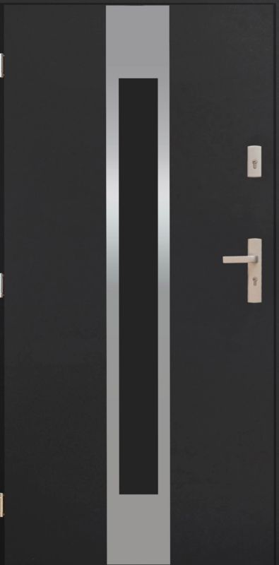 Udvendig dør Pantor Annapurna 90 venstre antracit inox