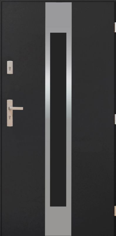 Udvendig dør Pantor Annapurna 90 højre antracit inox