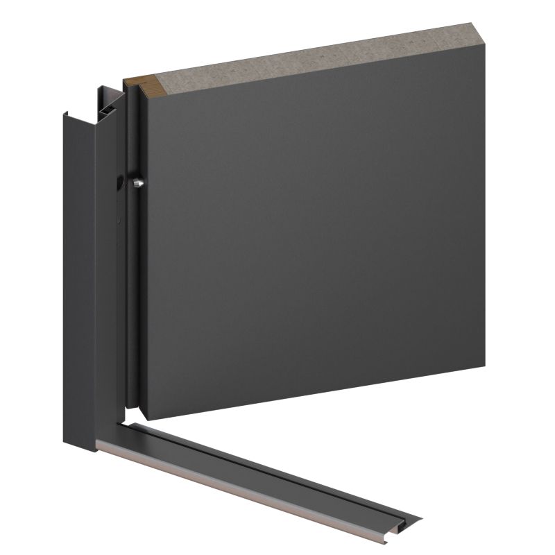 Yderdør Risel 90x210 cm Venstre Antracit Mat
