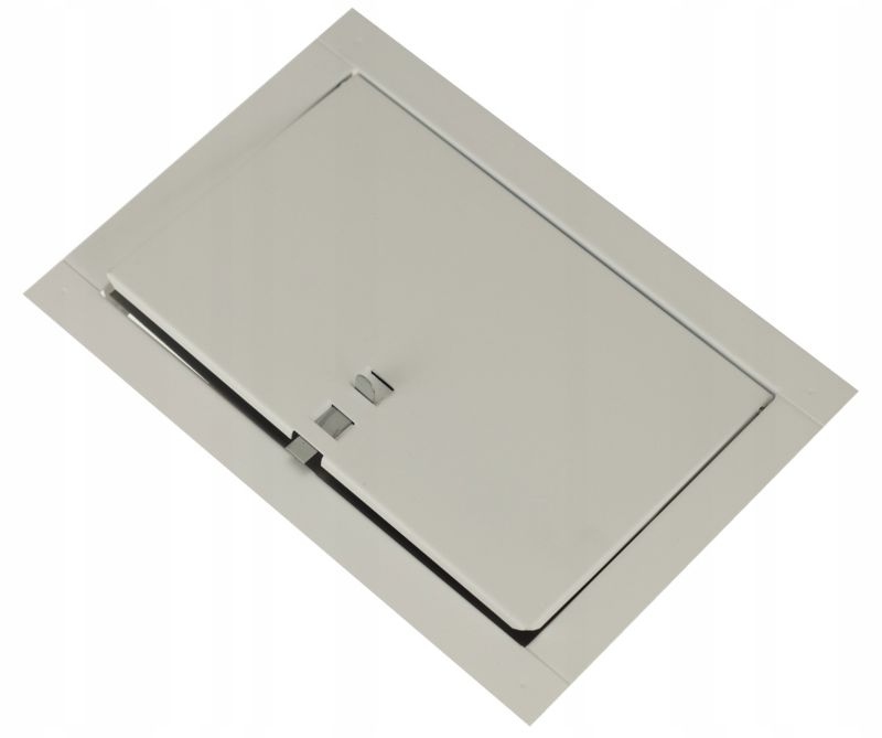 Skorstenslåge 14x21 cm Hvid Mat med Sikringsindsats