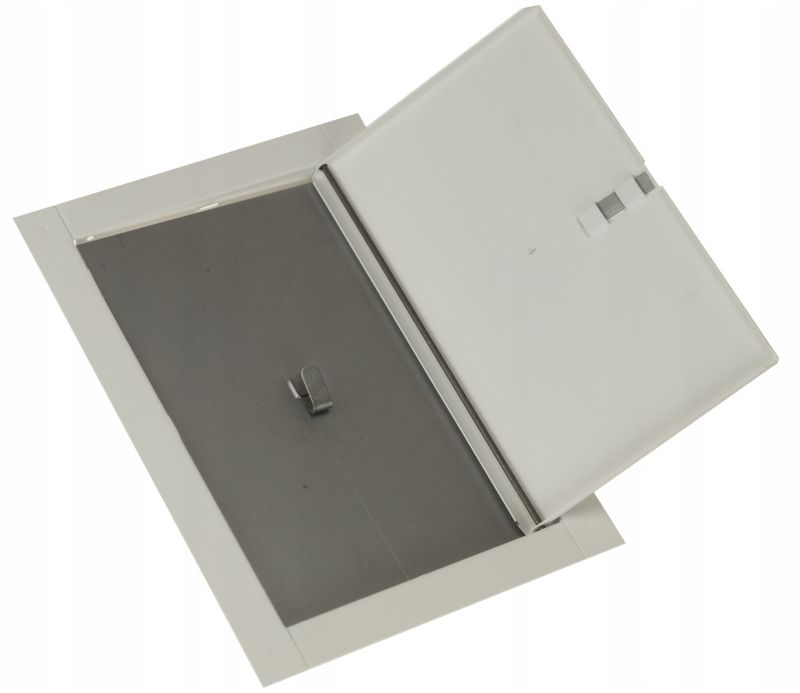 Skorstenslåge 14x21 cm Hvid Mat med Sikringsindsats