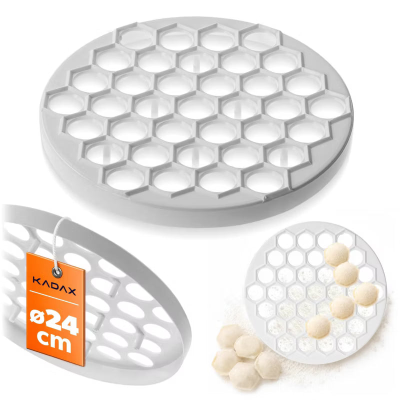 Dumplingform 24 cm 37 Huller Hvid