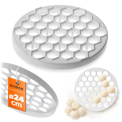 Dumplingform 24 cm 37 Huller Hvid