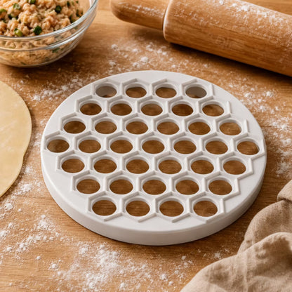 Dumplingform 24 cm 37 Huller Hvid