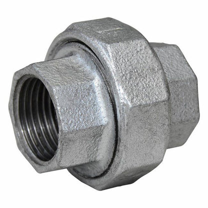 Flad dobbeltnippel 1" galvaniseret
