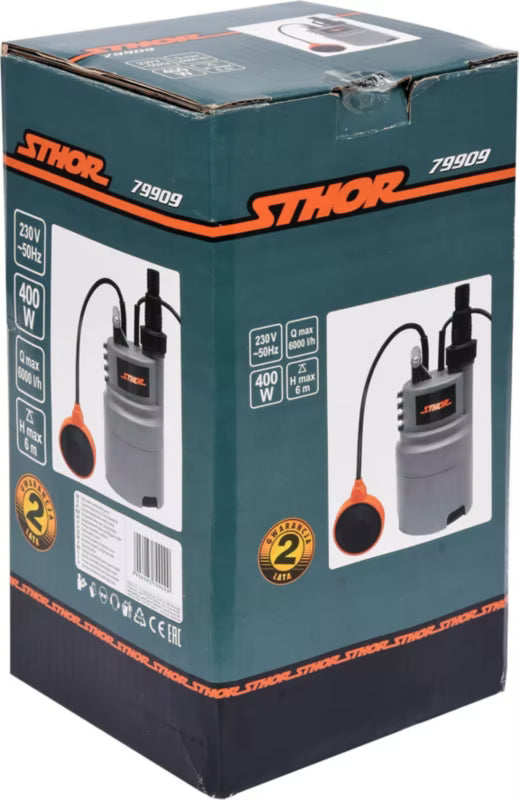 Dykpumpe 400W til Rent og Let Snavset Vand