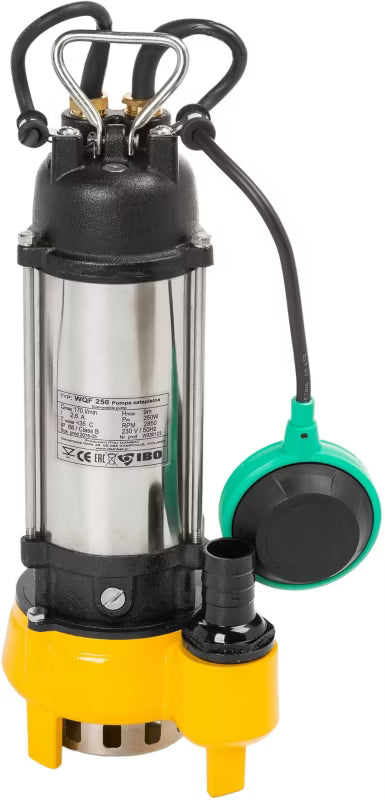 Dykpumpe WQF 250 230 V med Flydeafbryder