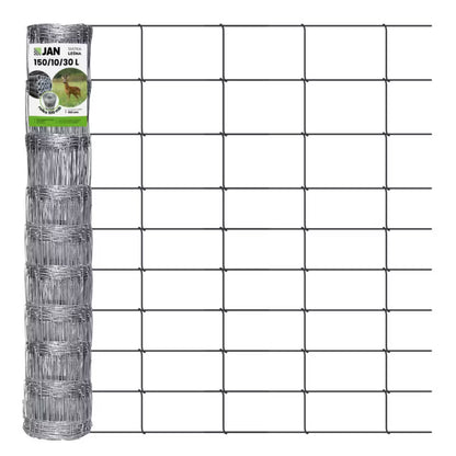 Dyrehegn 150 cm x 100 m Galvaniseret Stål 150/10/30L