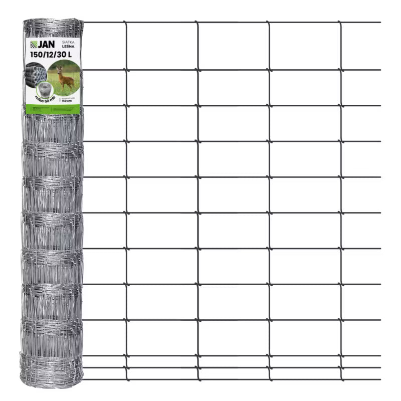 Dyrehegn 150 cm x 50 m Galvaniseret Stål