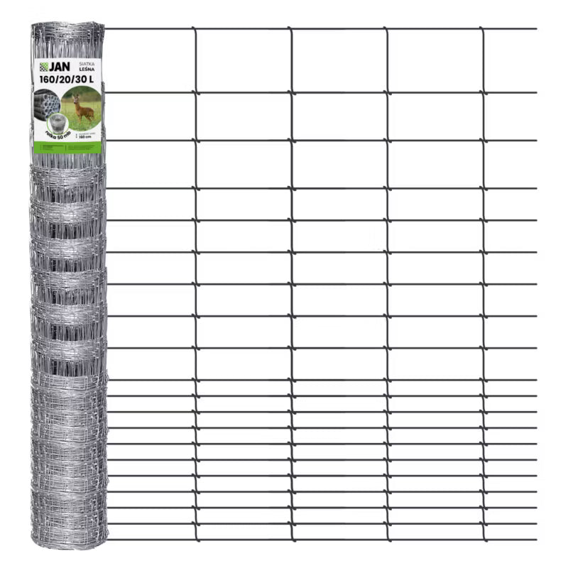 Dyrehegn 160 cm 50 m Galvaniseret Stål | 5903938000270