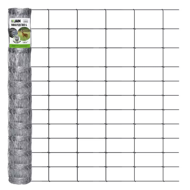 Dyrehegn 180 cm 100 m Galvaniseret Stål 180/12/30 L