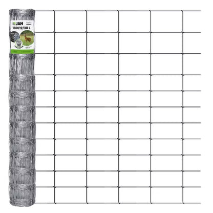 Dyrehegn 180 cm 100 m Galvaniseret Stål 180/12/30 L