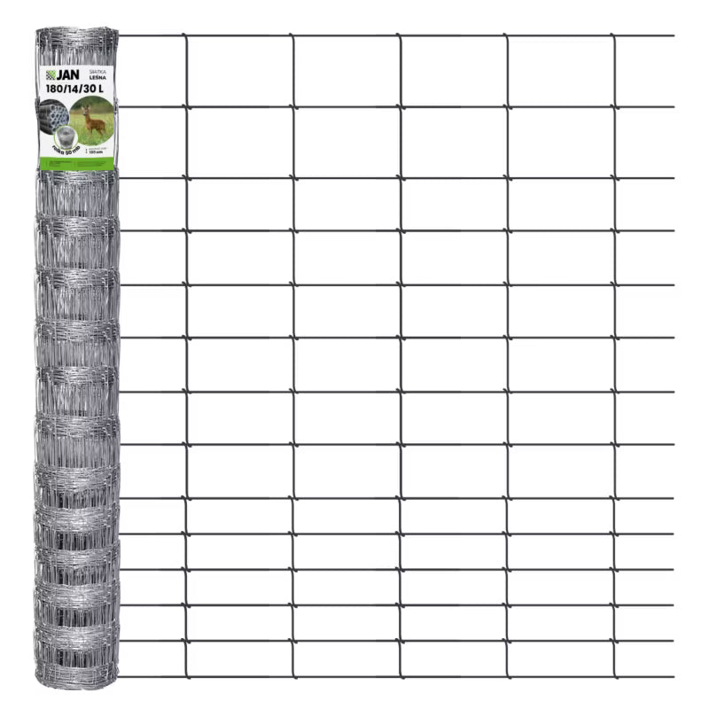 Dyrehegn 180 cm 50 m Galvaniseret Stål 180/14/30 L