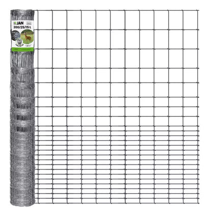 Dyrehegn 200 cm 50 m Galvaniseret Stål 200/25/15 L