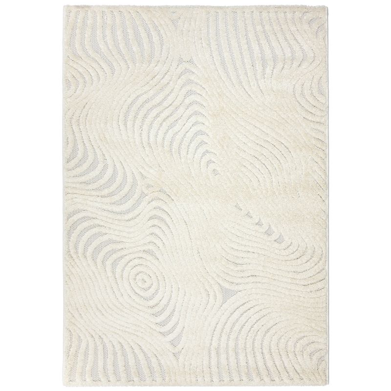 Boho Tæppe 200x300 cm Cremerfarvet Polypropylen