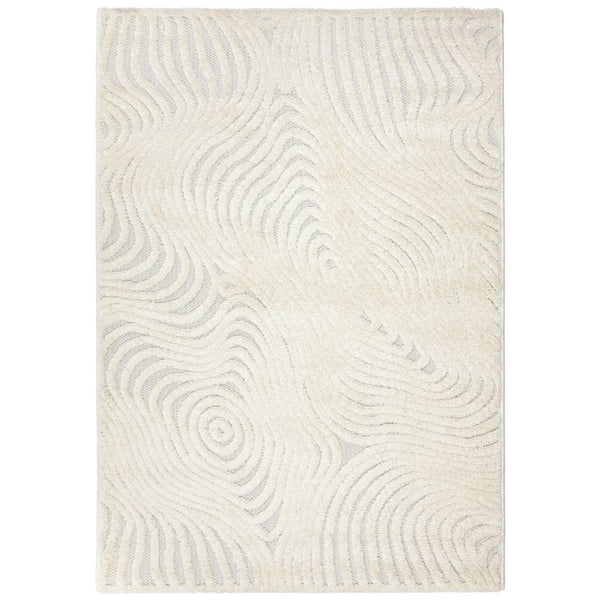 Boho Tæppe 200x300 cm Cremerfarvet Polypropylen