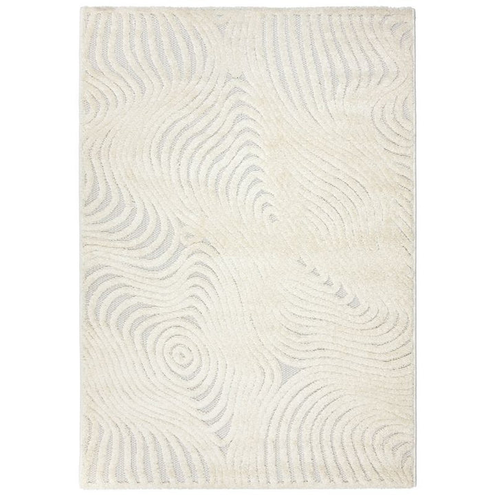 Boho Tæppe 200x300 cm Cremerfarvet Polypropylen