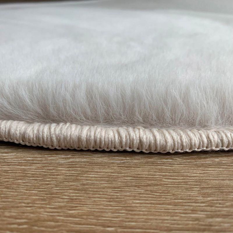 Balta Lop rundt tæppe 80 cm kremet