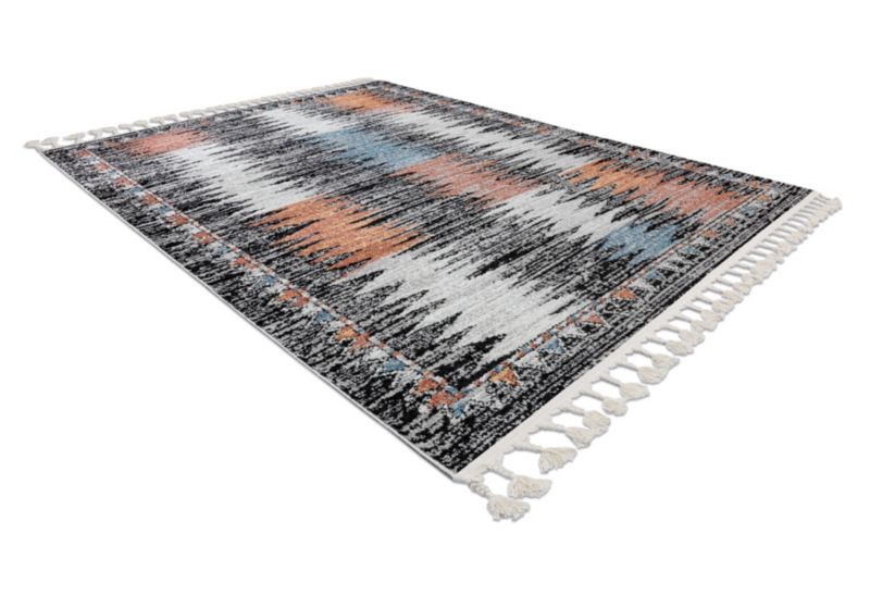 Rektangulært Tæppe 200x290 cm Sort Polypropylen