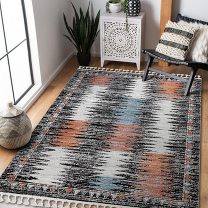 Rektangulært Tæppe 200x290 cm Sort Polypropylen