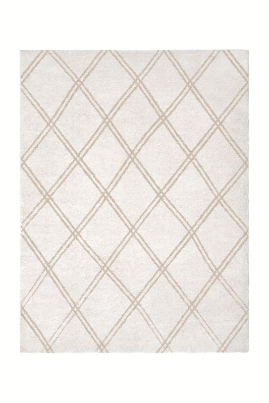 Direct Home and Garden Madrid tæppe med tern 160 x 230 cm beige