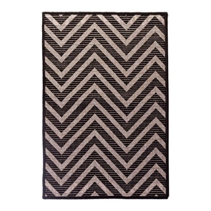 Flox tæppe 150 x 200 cm zigzag/antracit