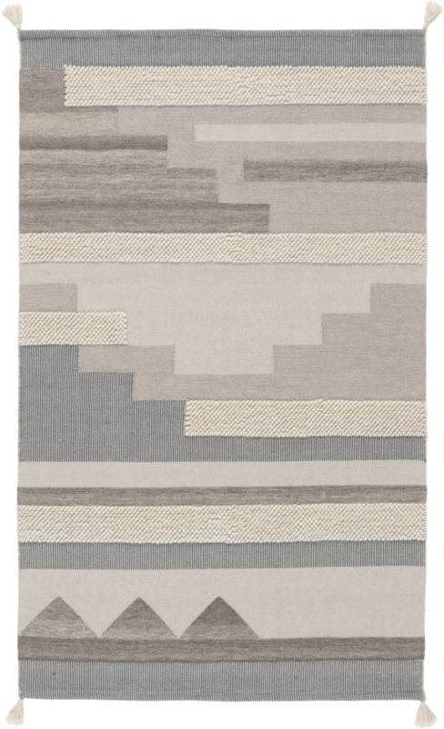GoodHome Bi Fabric tæppe 160 x 230 cm blå / grå