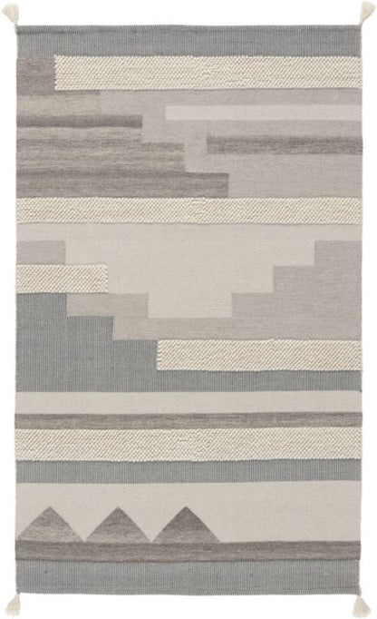 GoodHome Bi Fabric tæppe 160 x 230 cm blå / grå