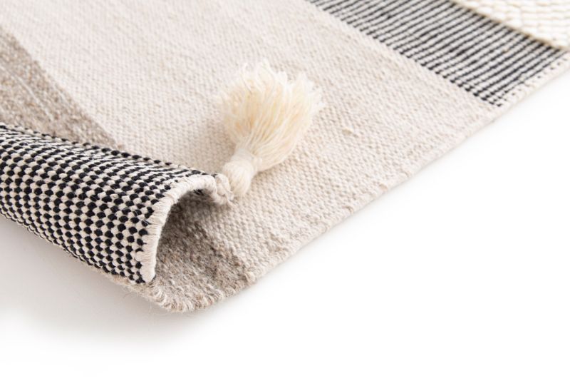 GoodHome Bi Fabric tæppe 160 x 230 cm blå / grå