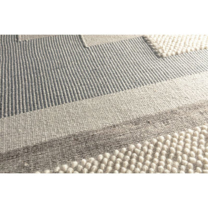 GoodHome Bi Fabric tæppe 160 x 230 cm blå / grå
