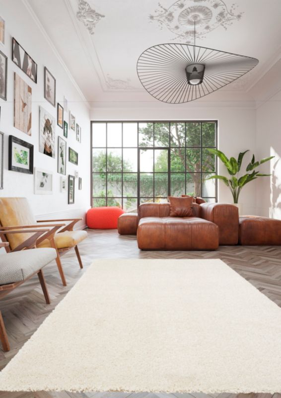 GoodHome Coltrane tæppe 120 x 170 cm i beige