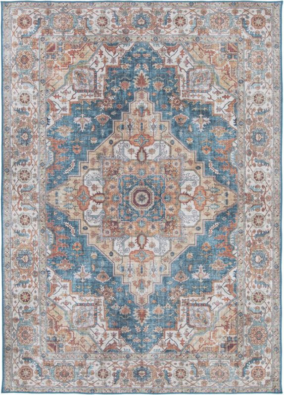 GoodHome Dorsey tæppe 120 x 170 cm blå