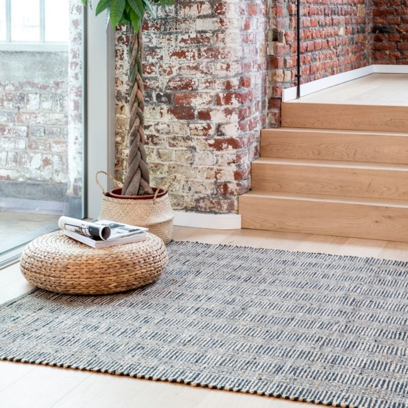GoodHome Jute&Cotton tæppe 80 x 150 cm med mønster