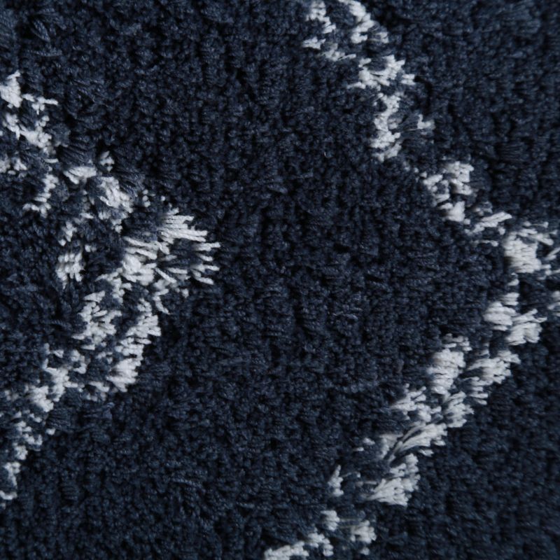 Shaggy Tæppe 120 x 170 cm Marineblå Polyester