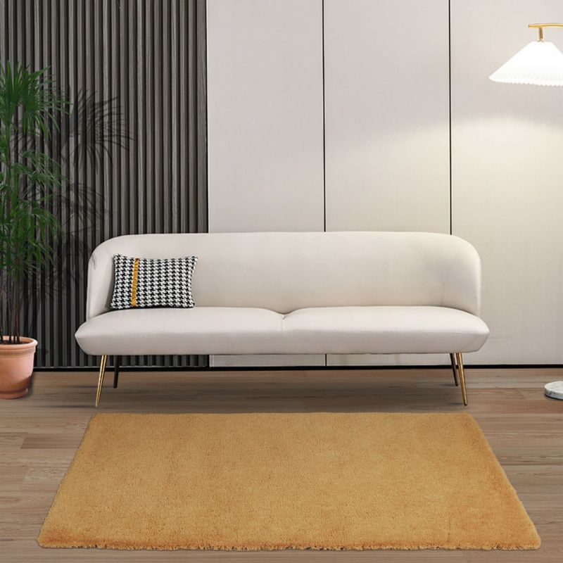 GoodHome Manzo tæppe 120 x 170 cm i sennepsgul