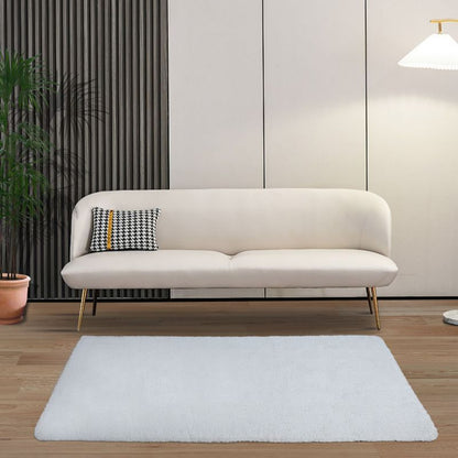GoodHome Manzo tæppe 160 x 230 cm hvid