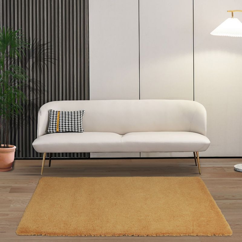 GoodHome Manzo tæppe 160 x 230 cm i sennepsgul