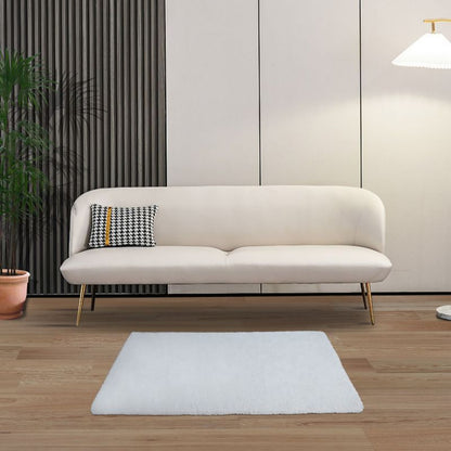 GoodHome Manzo tæppe 60 x 90 cm hvid