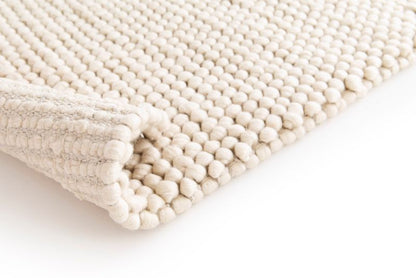 GoodHome Wool Knits tæppe 120 x 170 cm beige
