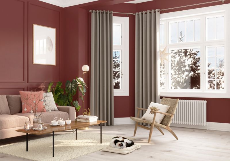 GoodHome Wool Knits tæppe 160 x 230 cm beige