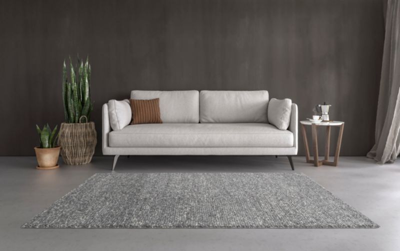 GoodHome Wool Knits tæppe 160 x 230 cm i mørkegrå