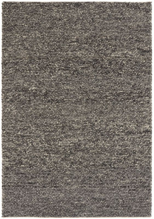 GoodHome Wool Knits tæppe 160 x 230 cm i mørkegrå